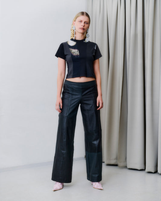 Leather Trousers Black