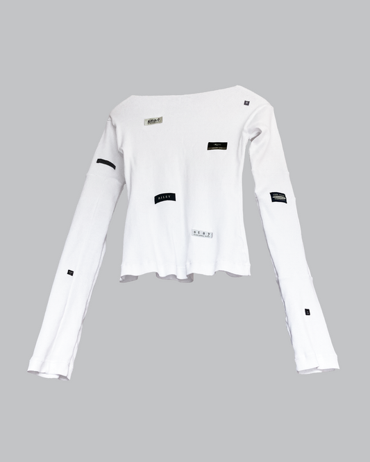 Longsleeve Logo White