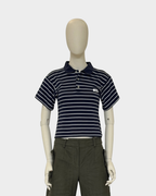 Fitted Polo Striped Navy S