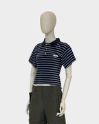 Fitted Polo Striped Navy S