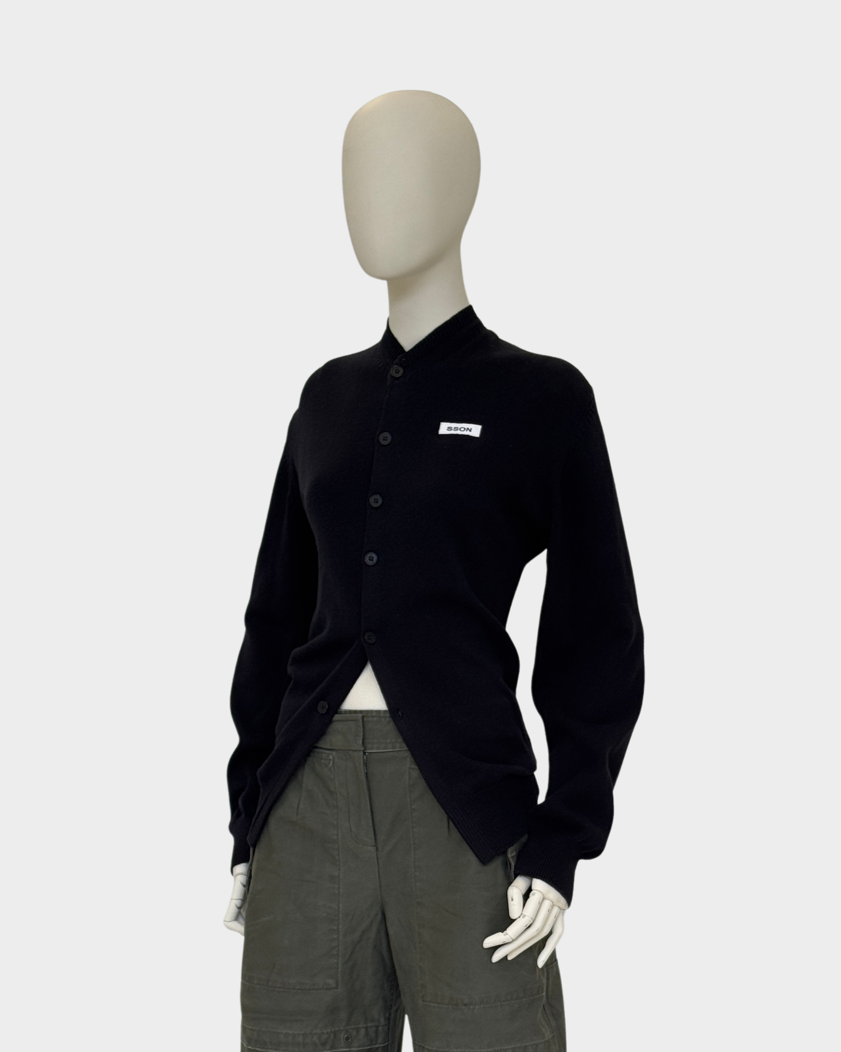 Shaped Button Down V-neck S