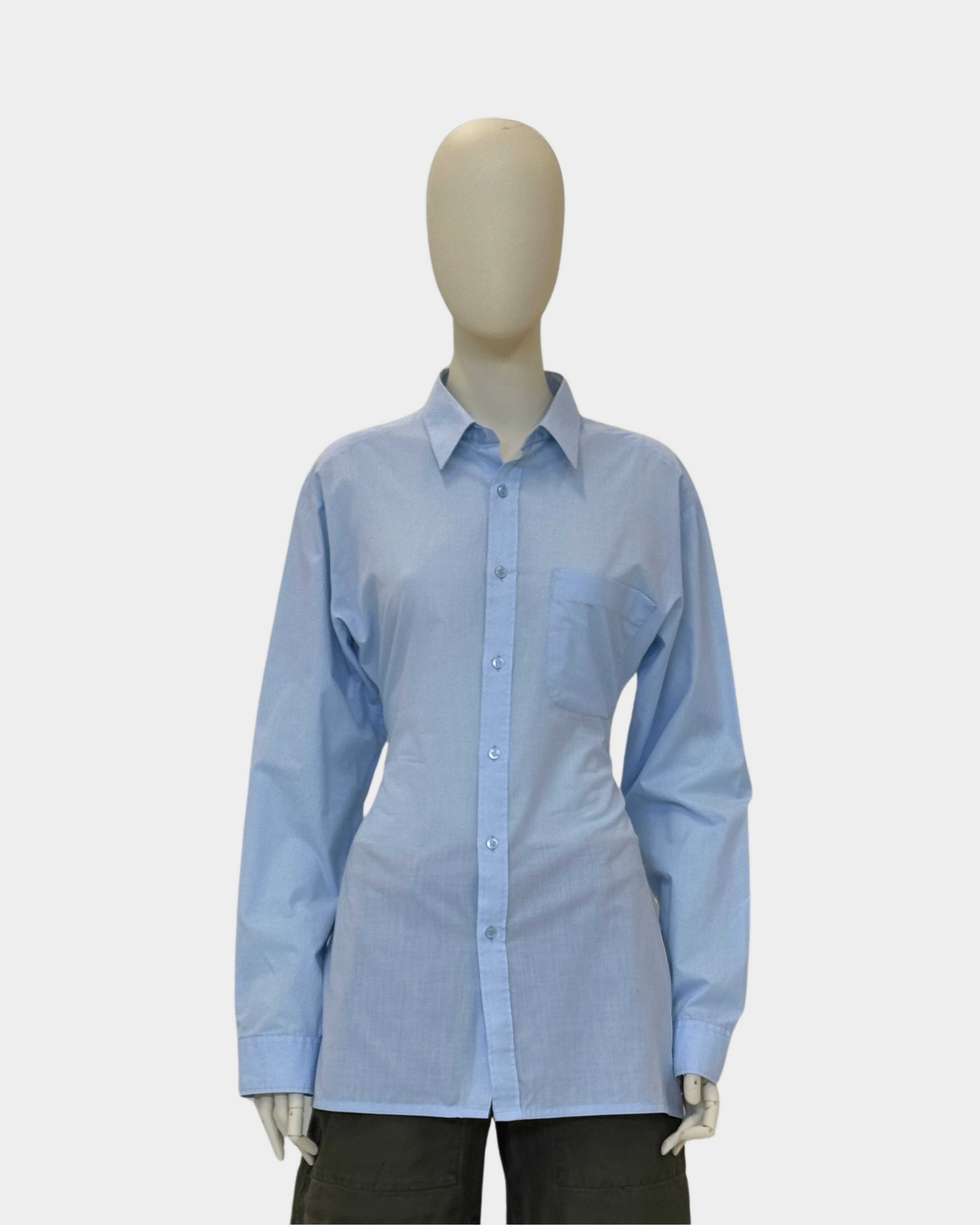 Shaped Shirt Striped Blue S