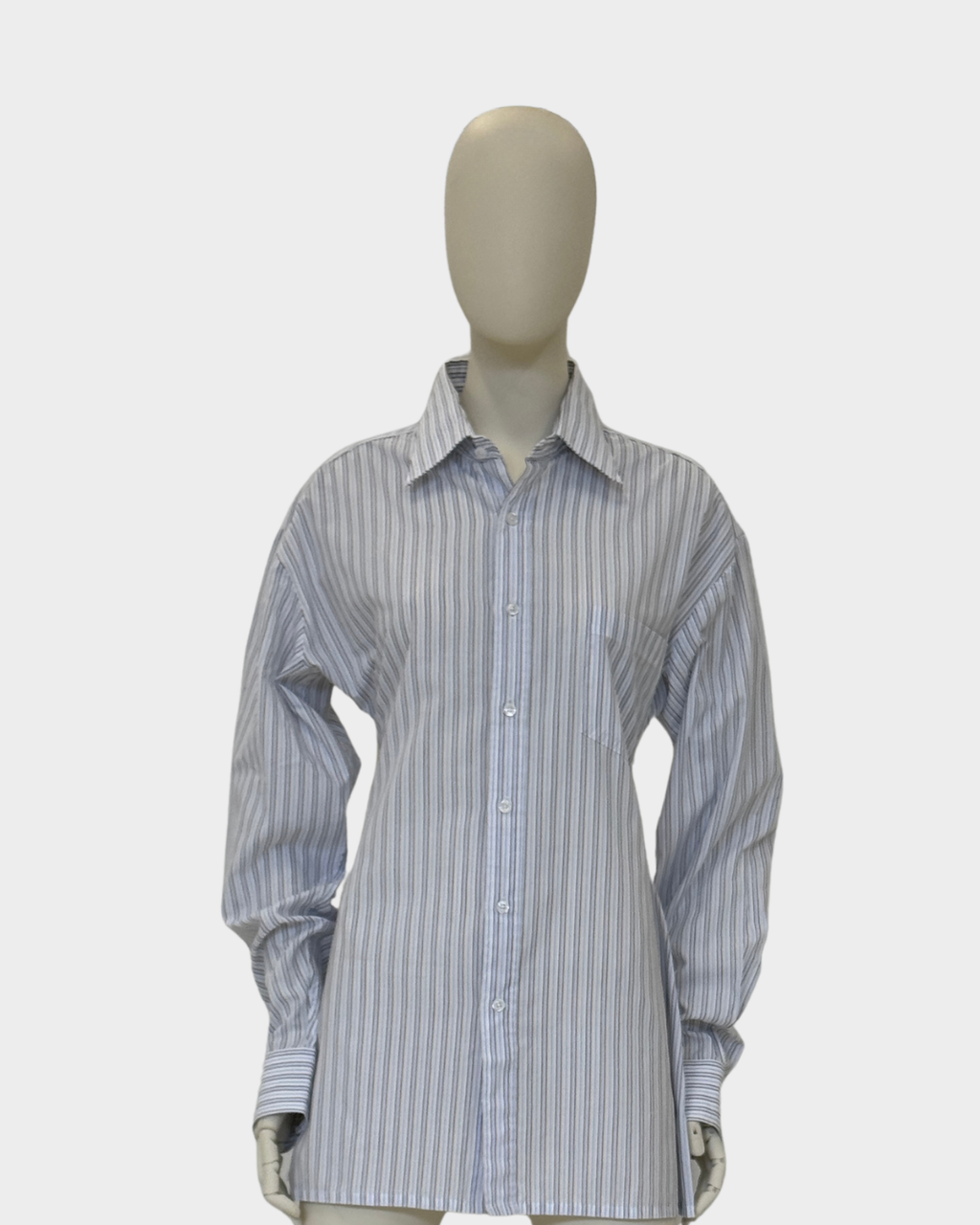 Shaped Shirt Striped White XL
