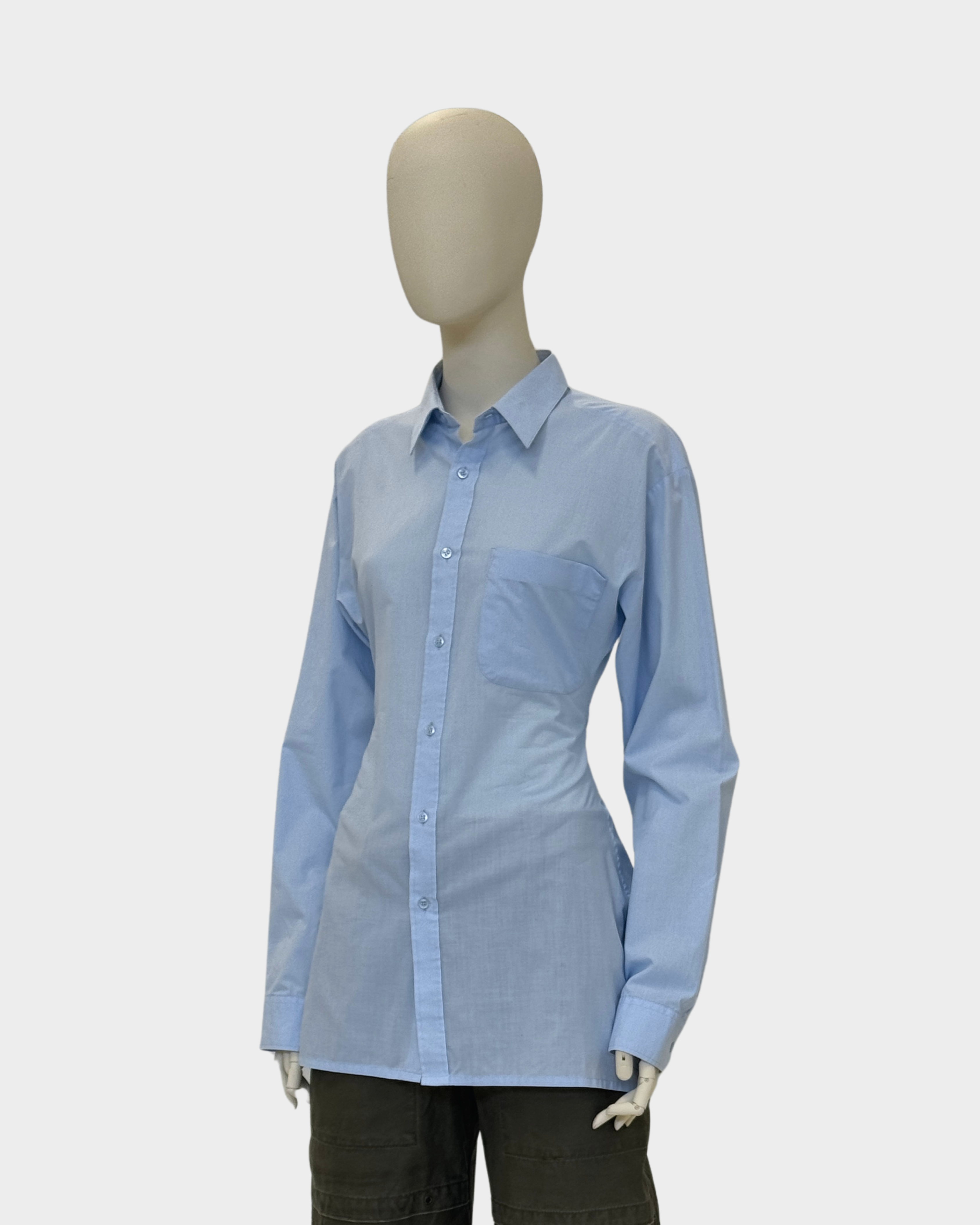 Shaped Shirt Striped Blue S