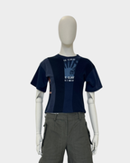 Shaped Strip T-Shirt Navy XS