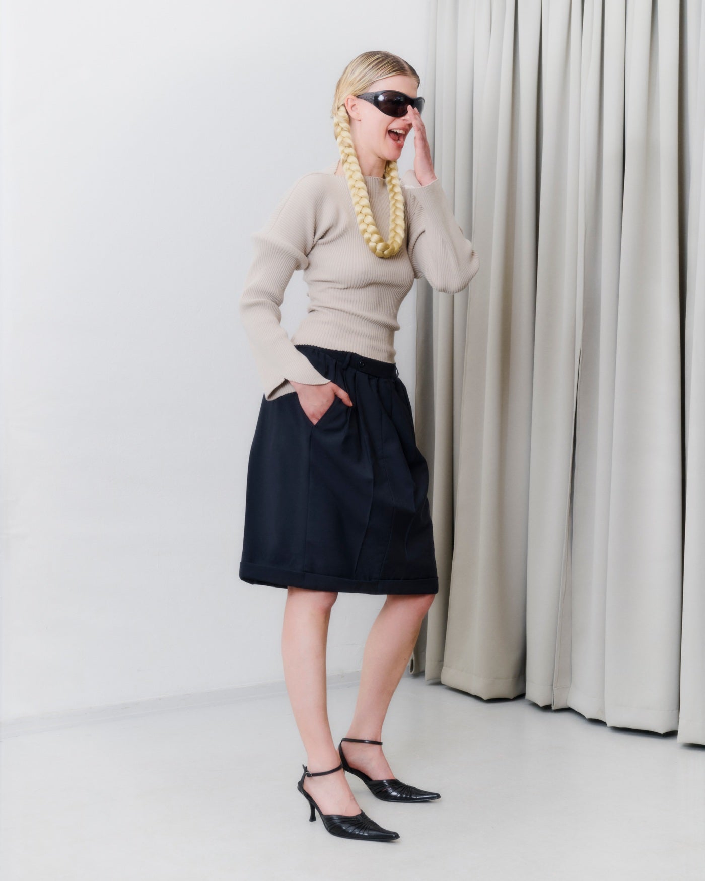 Boning Knit Top