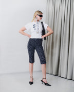 Shaped Strip T-Shirt White