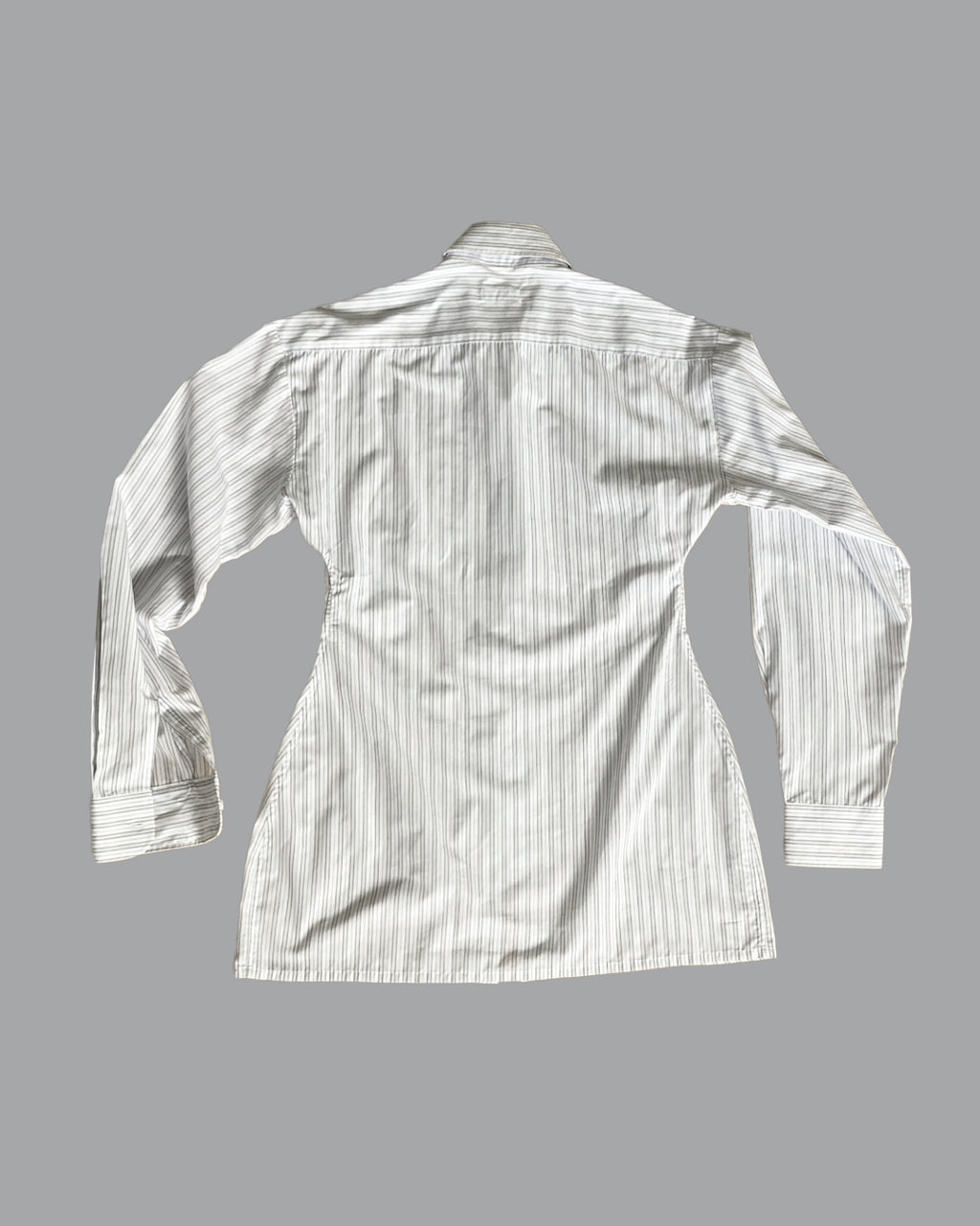 Shaped Shirt Striped White XL