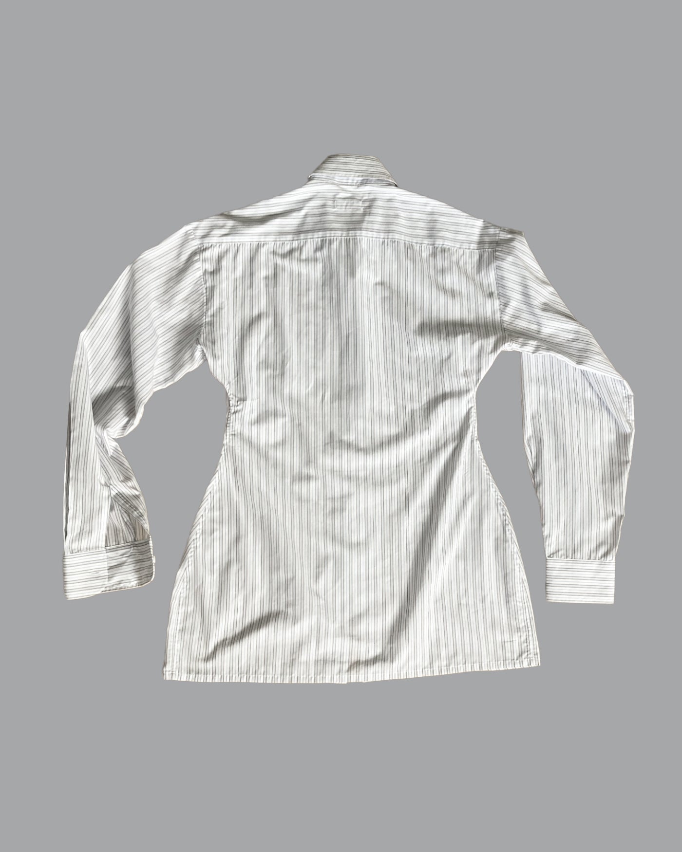 Shaped Shirt Striped White XL