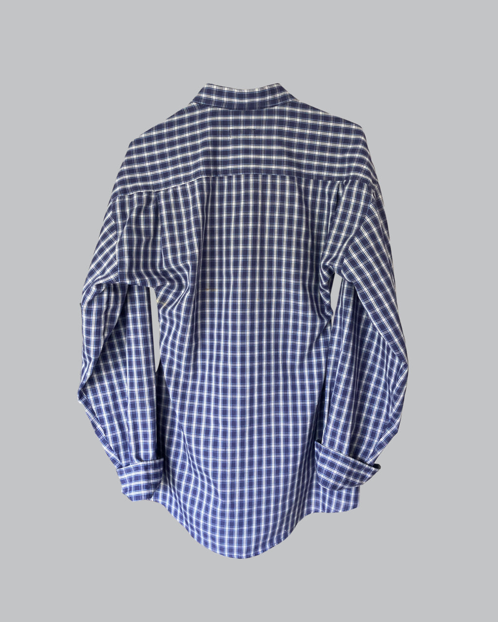 Shaped Shirt Checkered Blue M