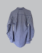 Shaped Shirt Checkered Blue M