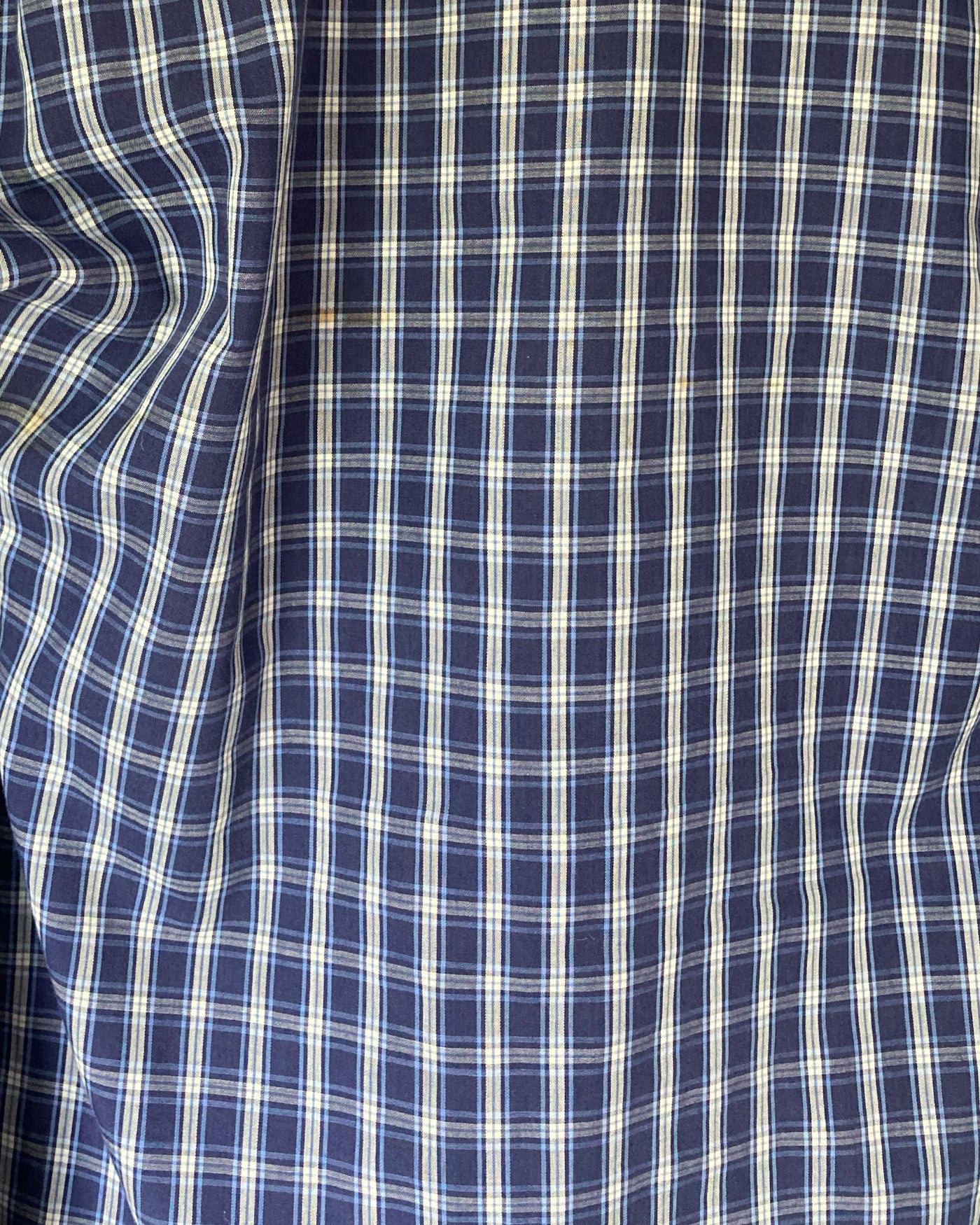 Shaped Shirt Checkered Blue M