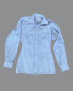 Shaped Shirt Striped Blue L
