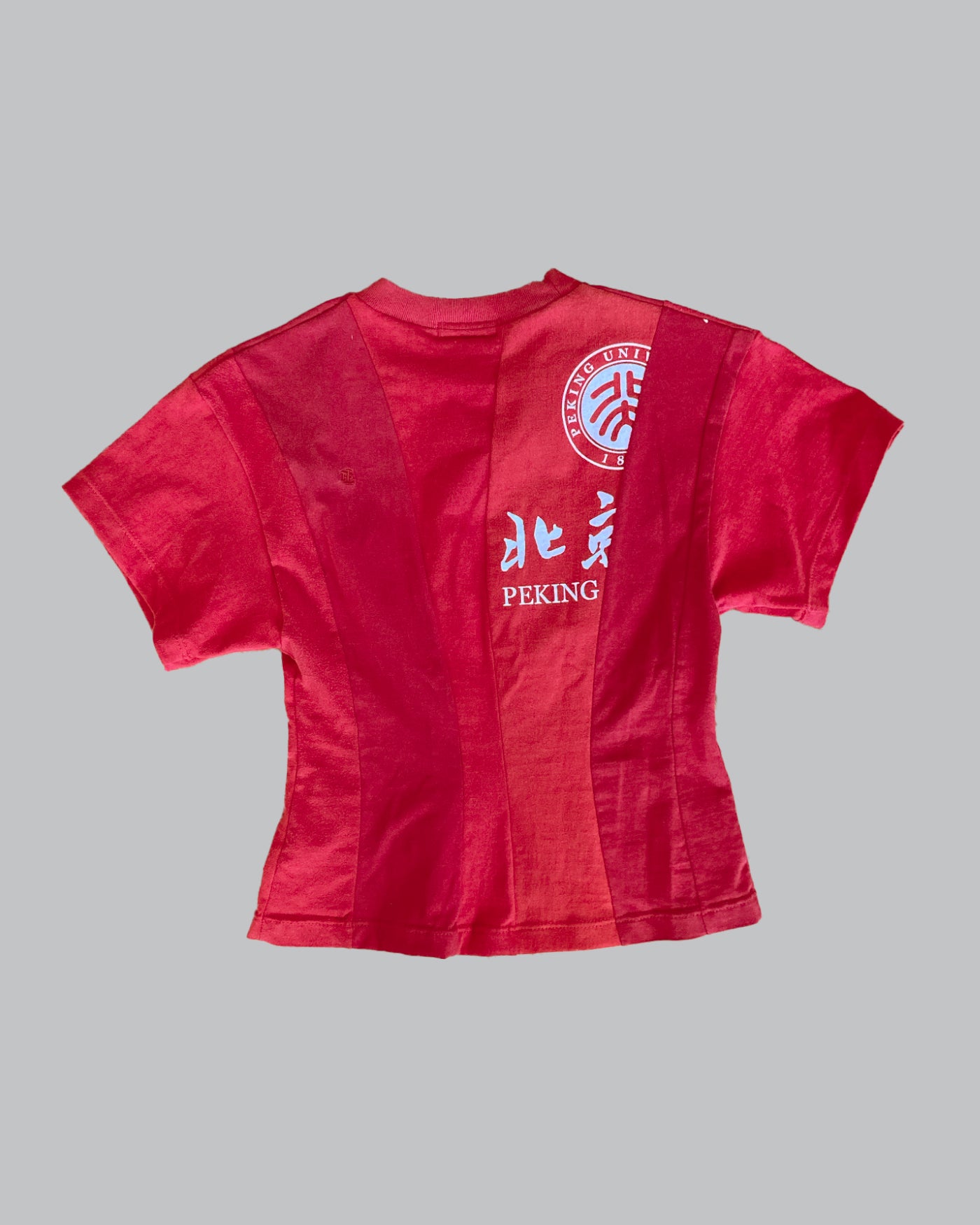 Shaped Strip T-Shirt Red S