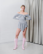 Wrapped Dress Grey
